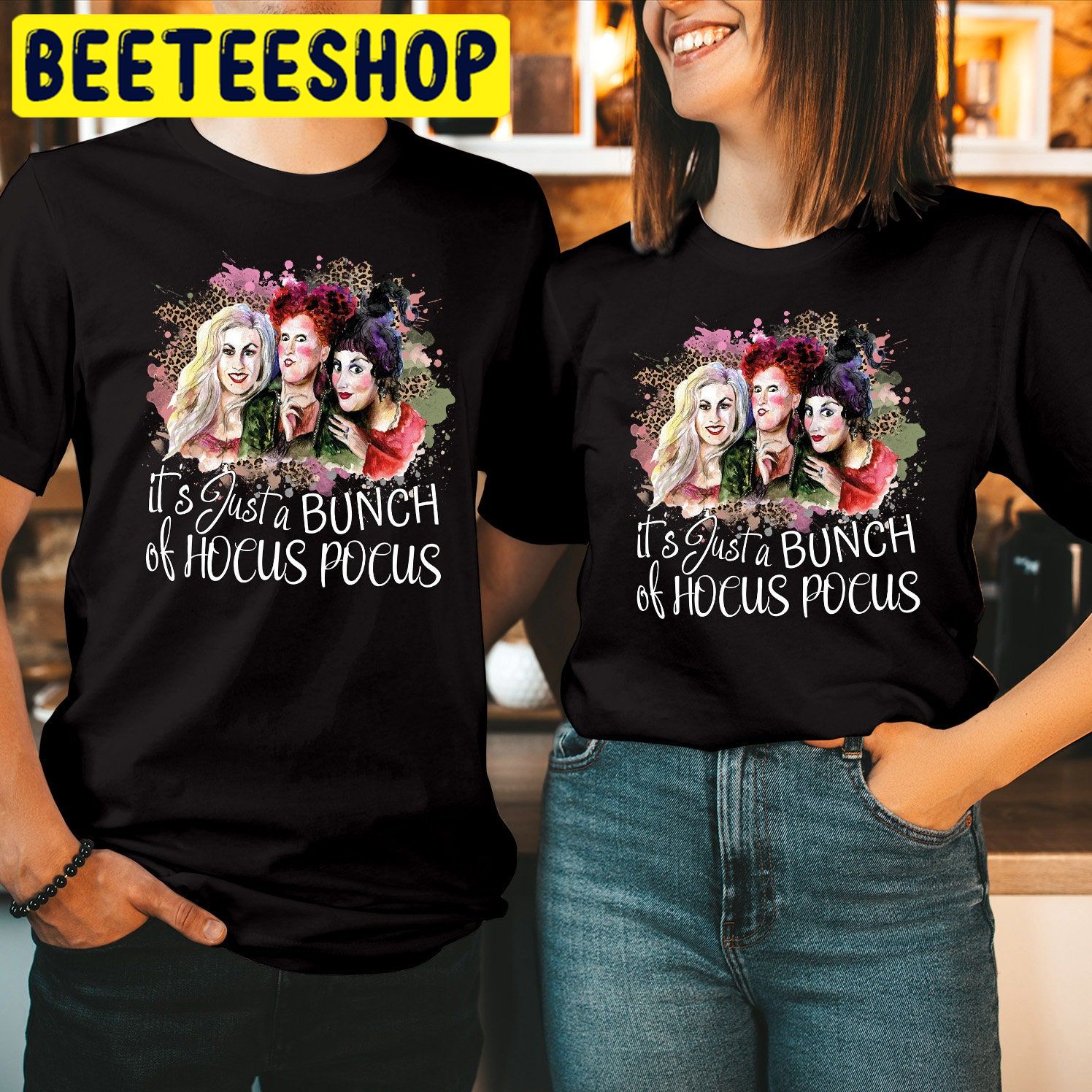 It’s Just A Bunch Of Hocus Pocus Sanderson Sisters Halloween Trending Unisex Shirt