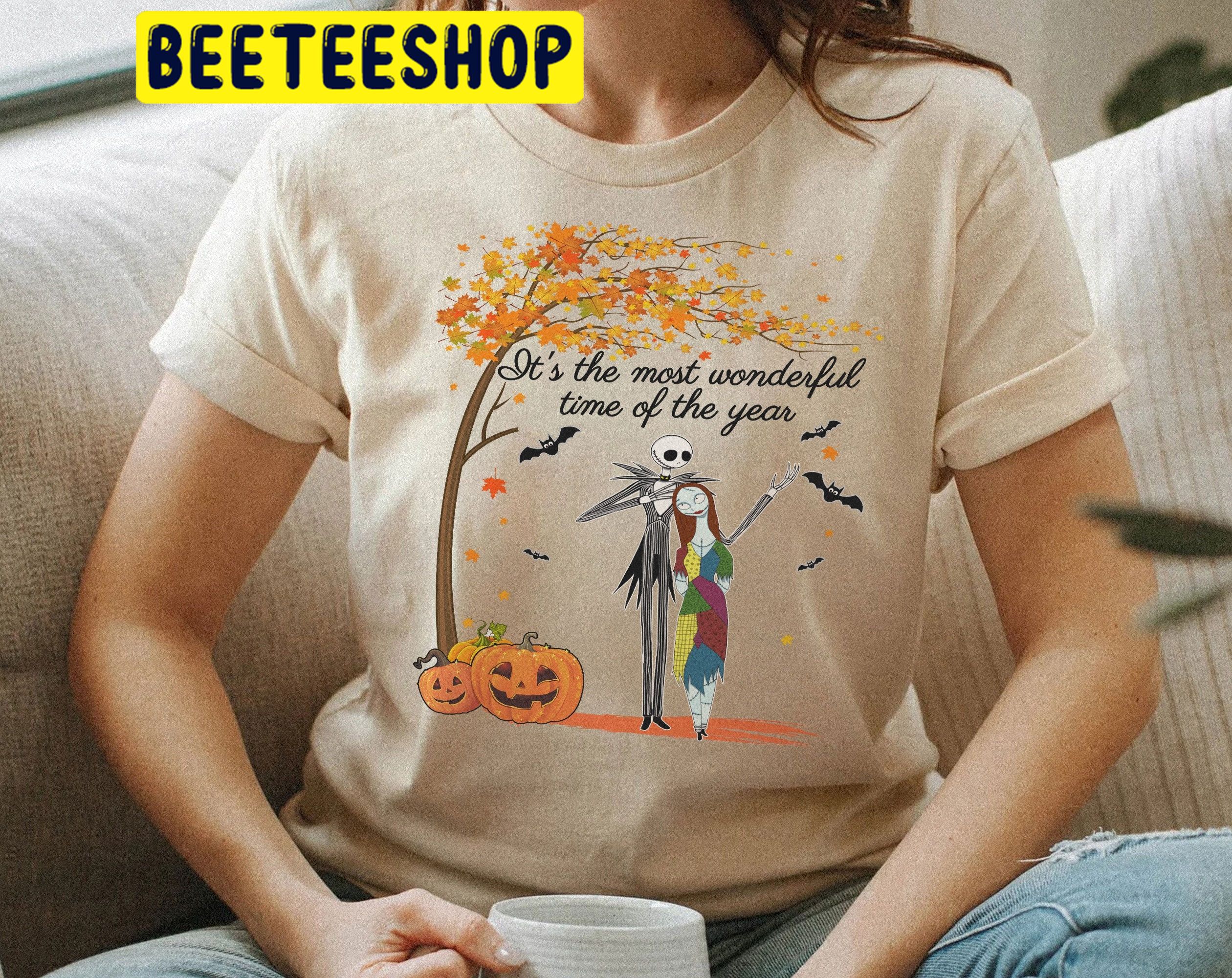 It’s The Most Wonderful Time Of The Year Jack And Sally Halloween Trending Unisex Shirt