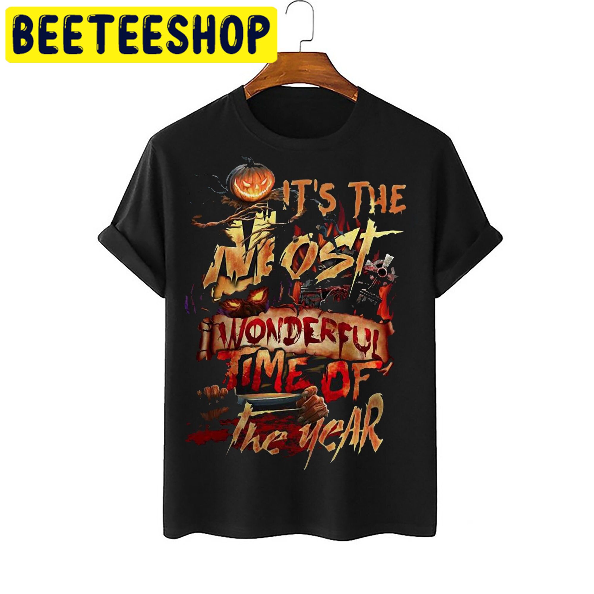 It’s The Most Wonderful Time Of The Year Pumpkin Spooky Season Halloween Trending Unisex Shirt