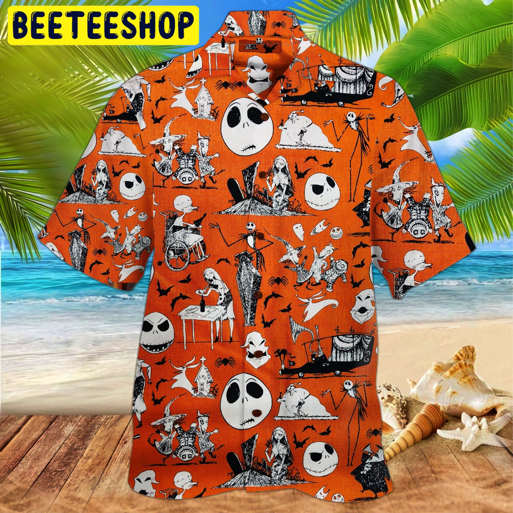 Jack Skellington 3D Trending Hawaiian Shirt