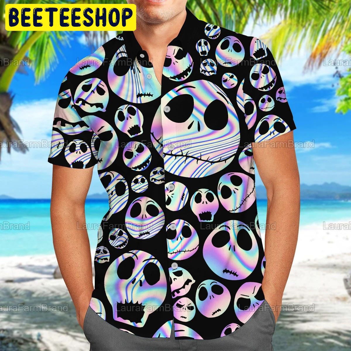 Jack Skellington The Nightmares Before Christmast Halloween Trending Hawaiian Shirt