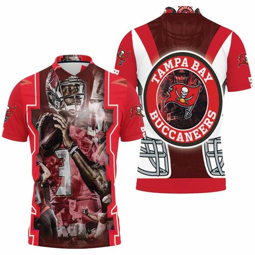 Jameis Winston #3 Tampa Bay Buccaneers Nfc South Division Champions Super Bowl 2021 3D All Over Print Polo Shirt