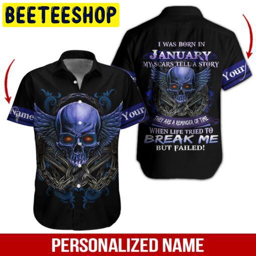 January Guy Custom Name Hawaiian Shirt 2359