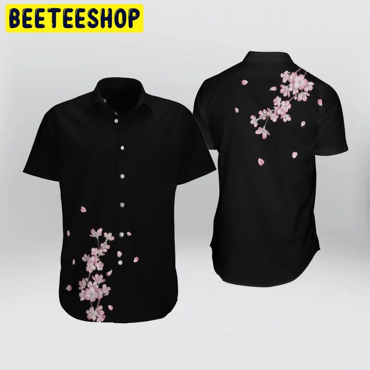 Japanese Aesthetic Sakura Cherry Blossom Art Trending Hawaiian Shirt