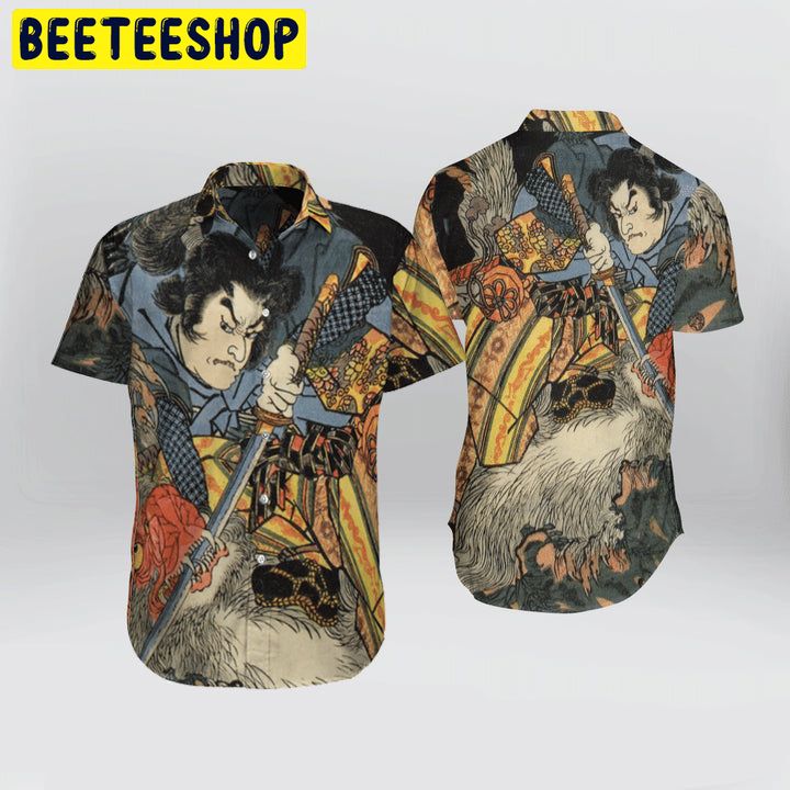 Japanese Aesthetic Ukiyoe Art Trending Hawaiian Shirt