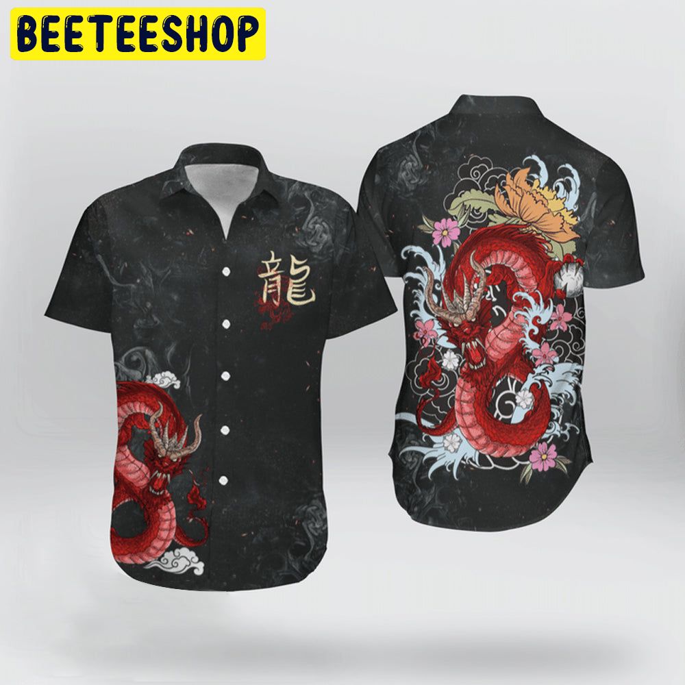 Japanese Dragon Trending Hawaiian Shirt - Beeteeshop