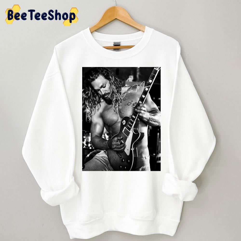 Jason Momoa Playing Guitar Trending Unisex Sweatshirt