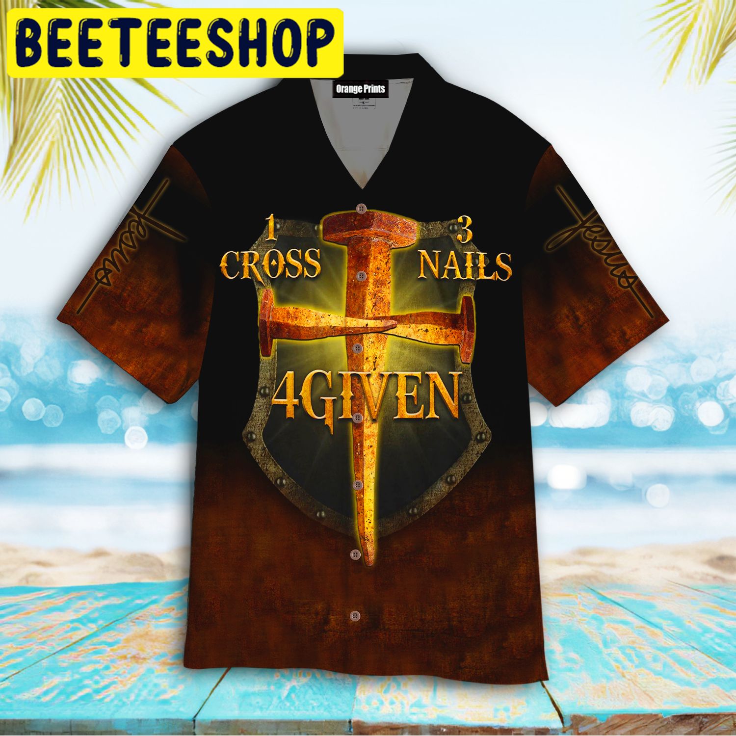 Jesus Cross Nails For Given Hawaiian Shirt