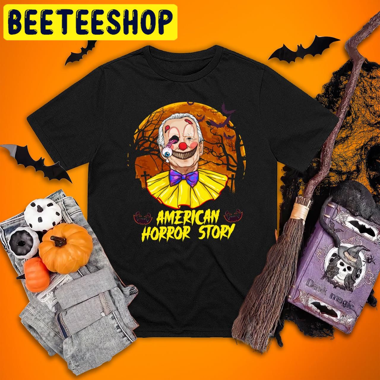 Joe Biden Horror American Clown Story Halloween Trending Unisex T-Shirt