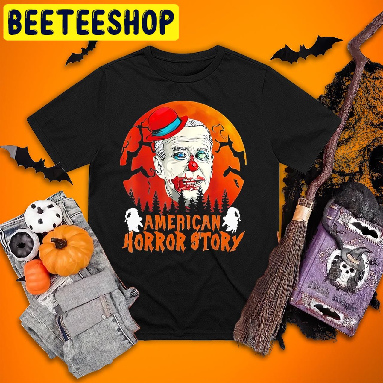 Joe Biden Joe Biden American Clown Horror Story Halloween Trending Unisex T-Shirt