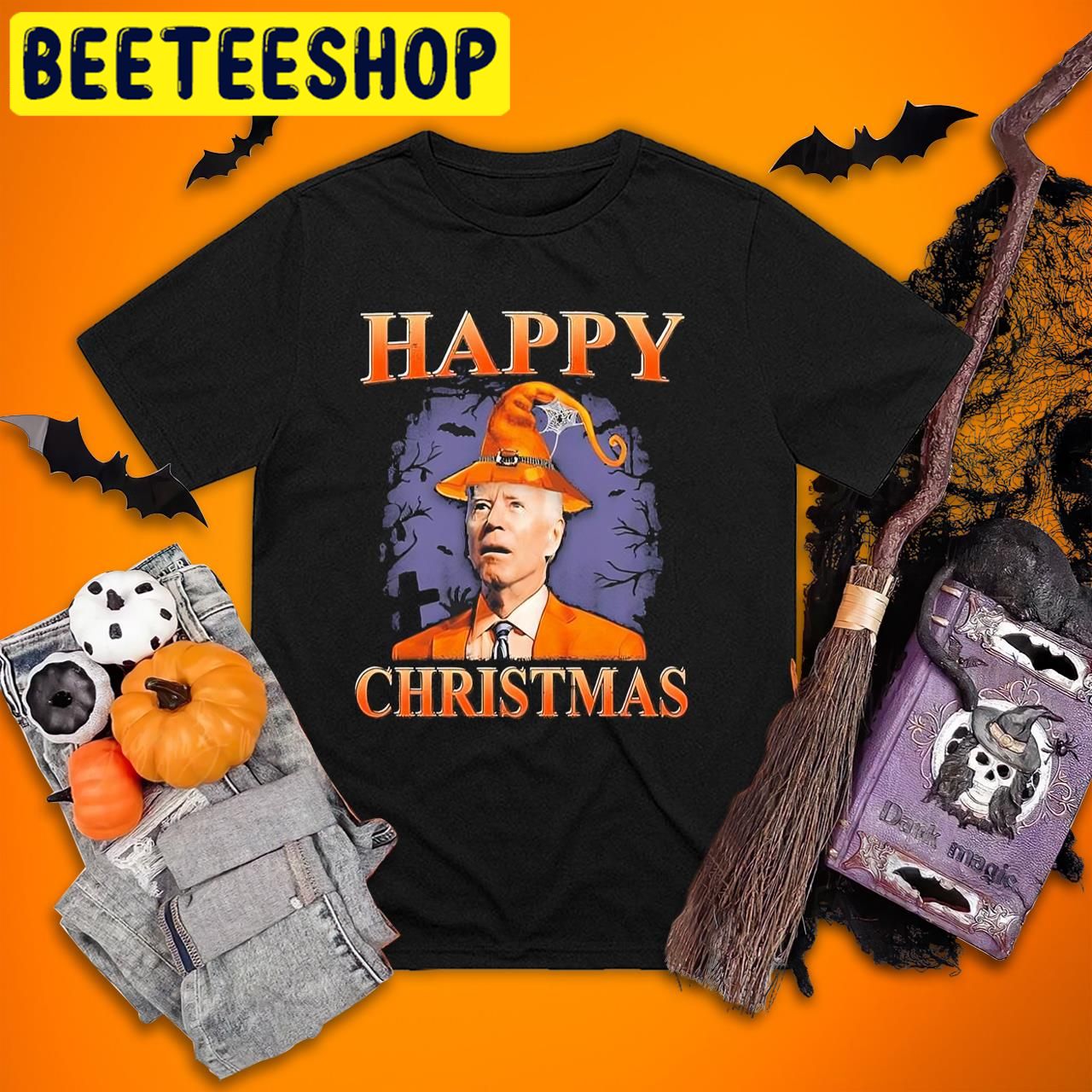 Joe Biden Joe Biden Witch Hat Happy Christmas Halloween Trending Unisex T-Shirt