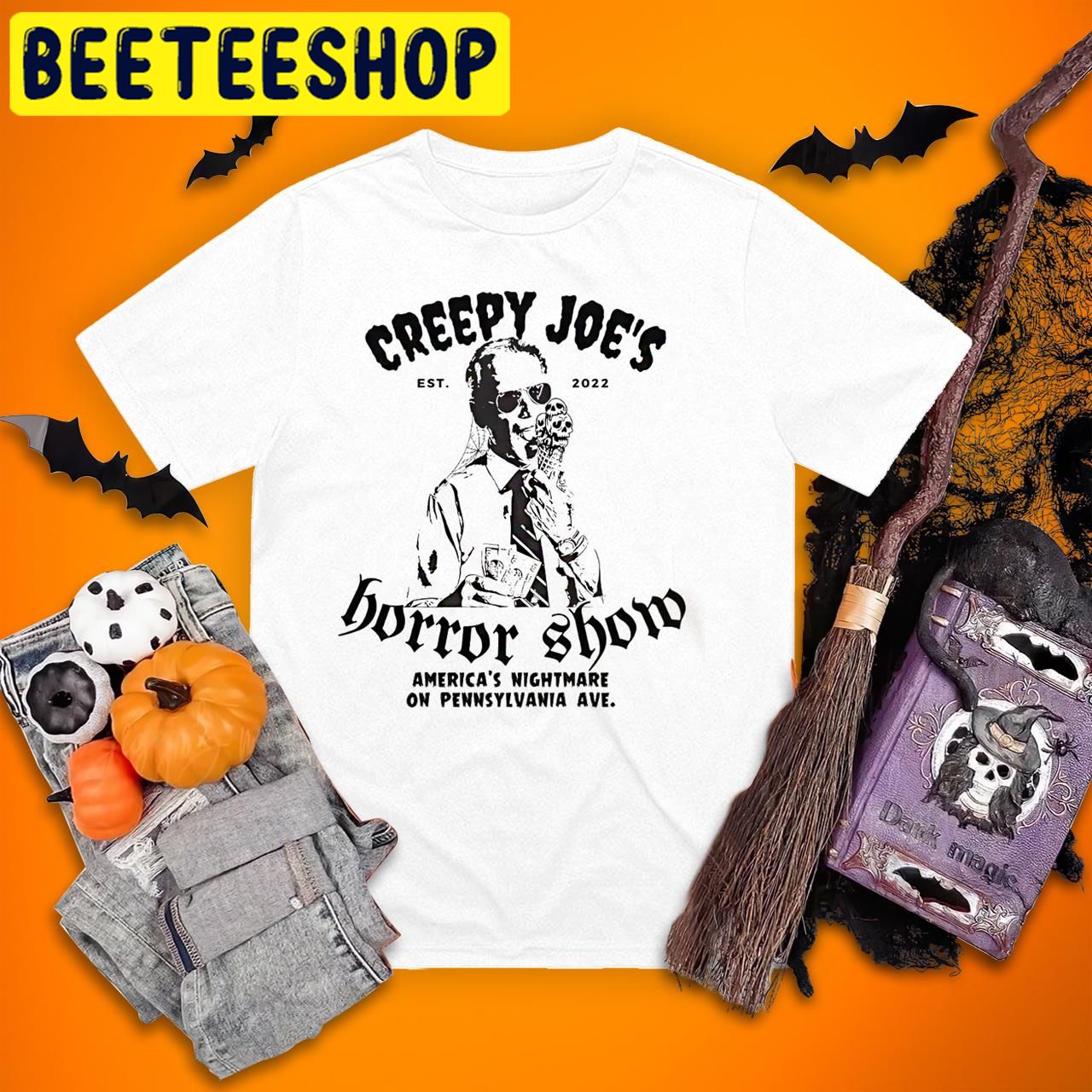 Joe Biden Official Creepy Joe’s Horror Show Halloween Trending Unisex T-Shirt