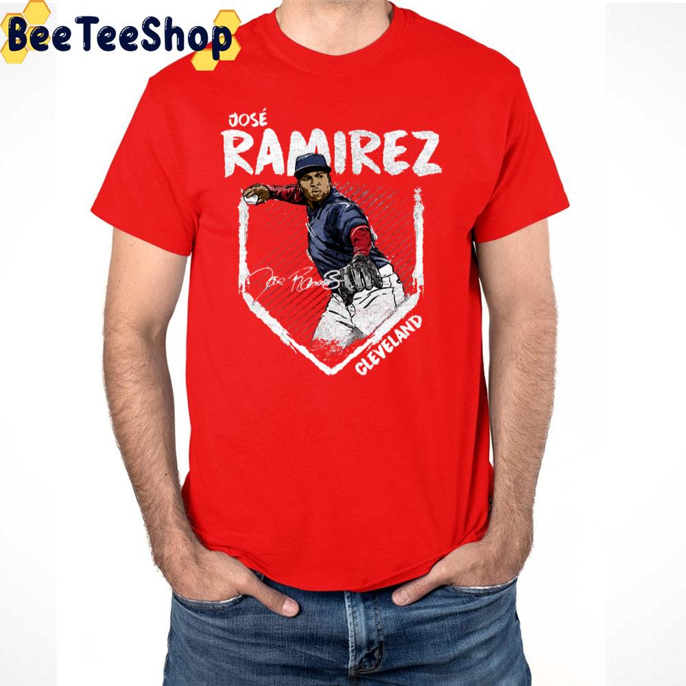 Jose Ramirez Base Cleveland Indians Baseball singature Trending Unisex T-Shirt