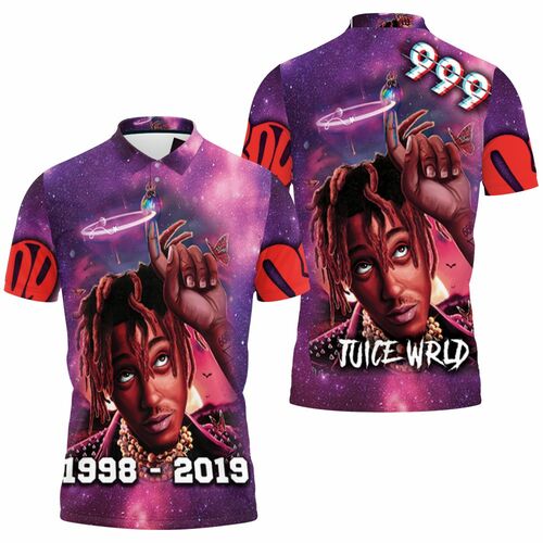 Juice Wrld 999 Angel Ring Legend Never Die Toon 3D All Over Print Polo Shirt