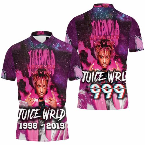 Juice Wrld 999 Legend Never Die Big Wave Rap Style Finger 3D All Over Print Polo Shirt