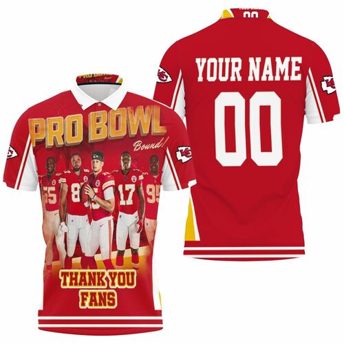 Kansas City Chiefs 2021 Super Bowl Afc West Division Pro Bowl Personalized 3D All Over Print Polo Shirt