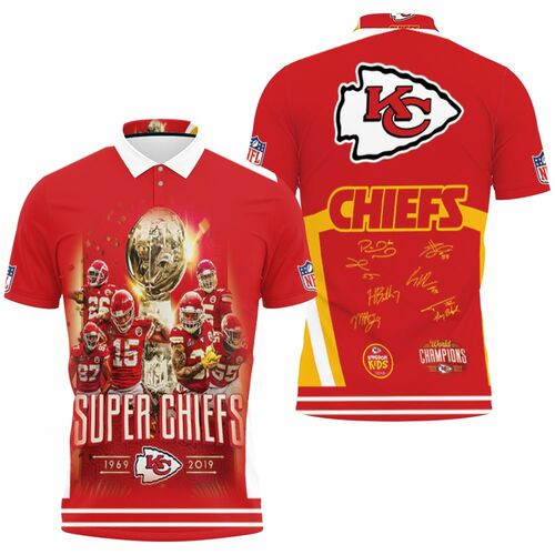 Kansas City Chiefs Afc West Champions Division Super Bowl 2021 3D All Over Print Polo Shirt