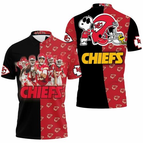 Kansas City Chiefs Afc West Division Champions 2021 Super Bowl Snoopy Fan 3D All Over Print Polo Shirt