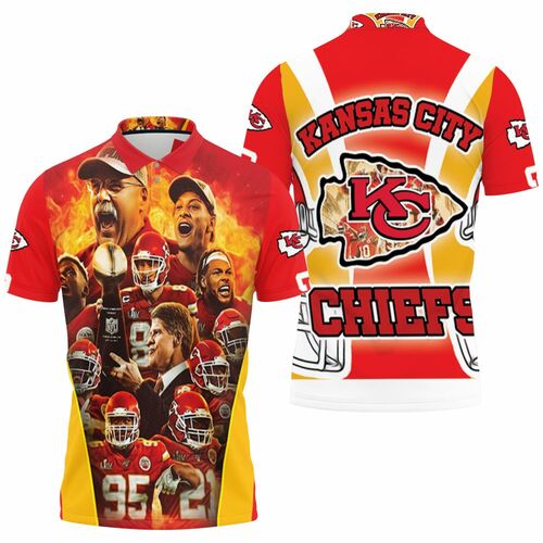 Kansas City Chiefs Champions Afc West Division Super Bowl 2021 3D All Over Print Polo Shirt