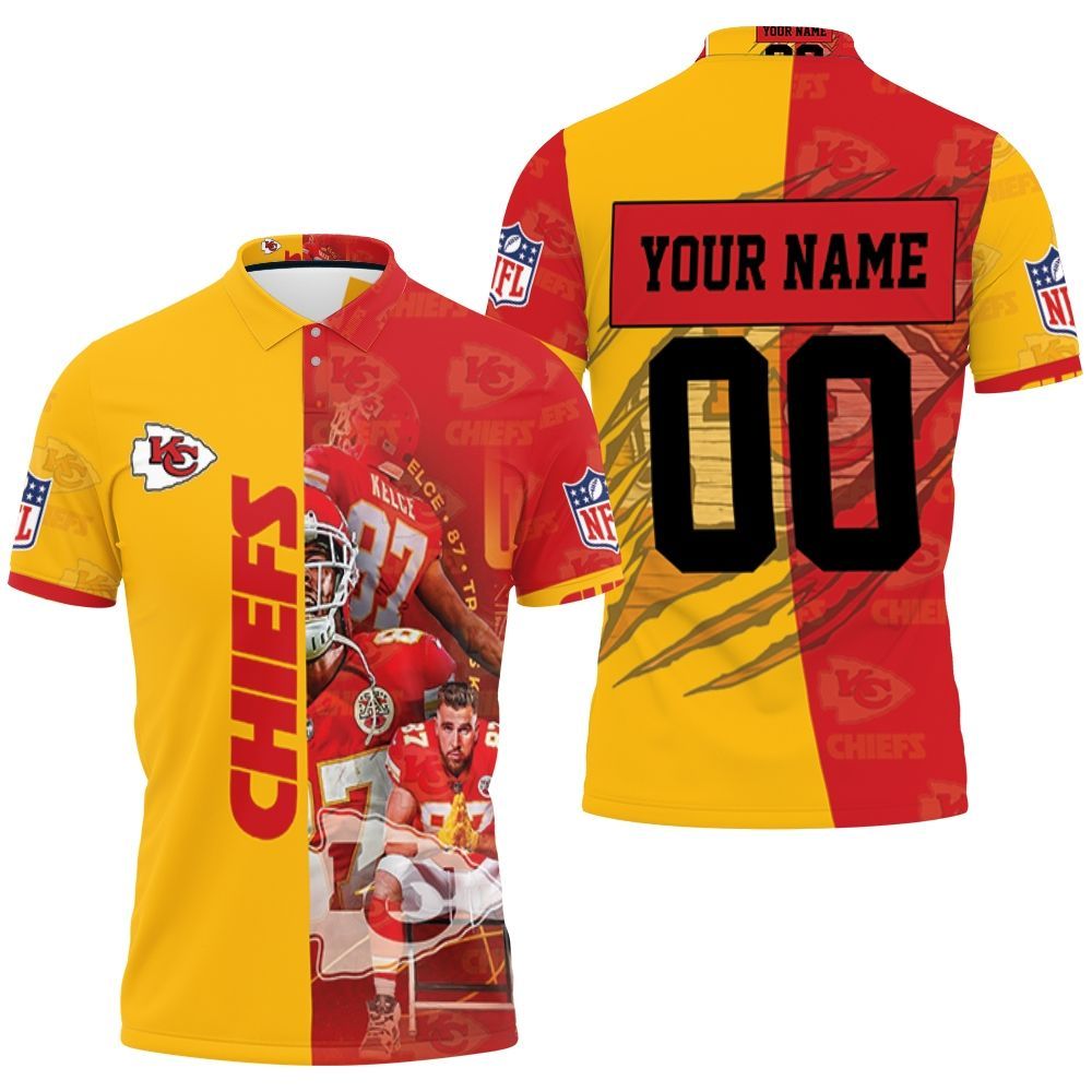 Kansas City Chiefs Logo Afc West Champions Super Bowl 2021 Personalized 1 3D All Over Print Polo Shirt