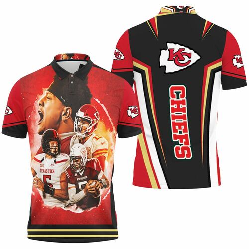 Kansas City Chiefs Player Wears Uniform Afc West Division Champions 2021 3D All Over Print Polo Shirt