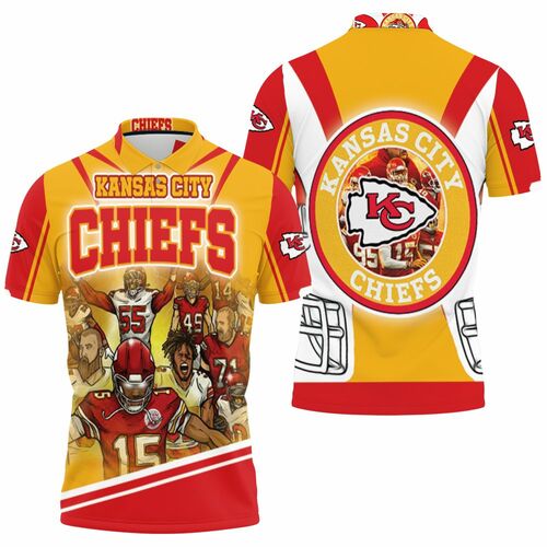 Kansas City Chiefs Super Bowl 2021 Afc West Division Champions For Fans 3D All Over Print Polo Shirt