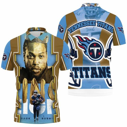 King Derrick Henry #22 Tennessee Titans Super Bowl 2021 Afc South Division Champions 3D All Over Print Polo Shirt