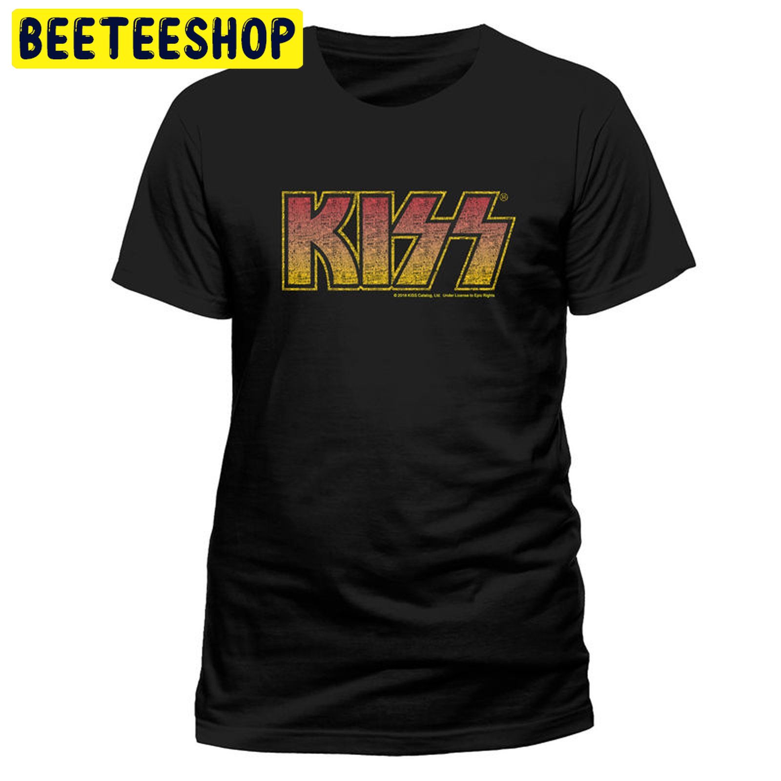 Kiss Vintage Logo Gene Simmons Rock Trending Unisex Shirt