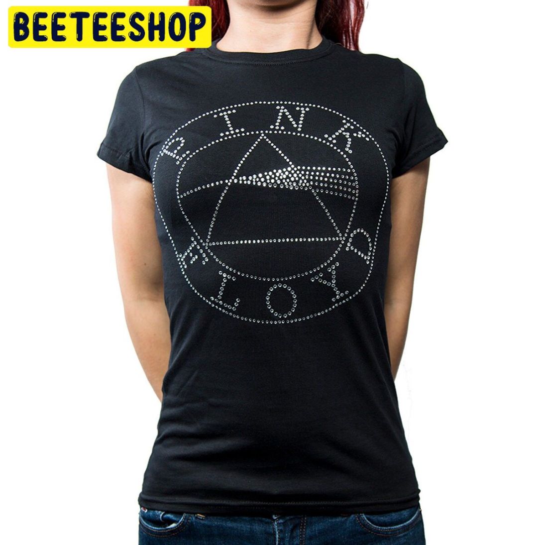 Ladies Pink Floyd Diamante Dsotm Trending Unisex Shirt