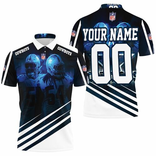 Leighton Vander Esch &ampamp Jaylon Smith Dallas Cowboys Personalized 3D All Over Print Polo Shirt