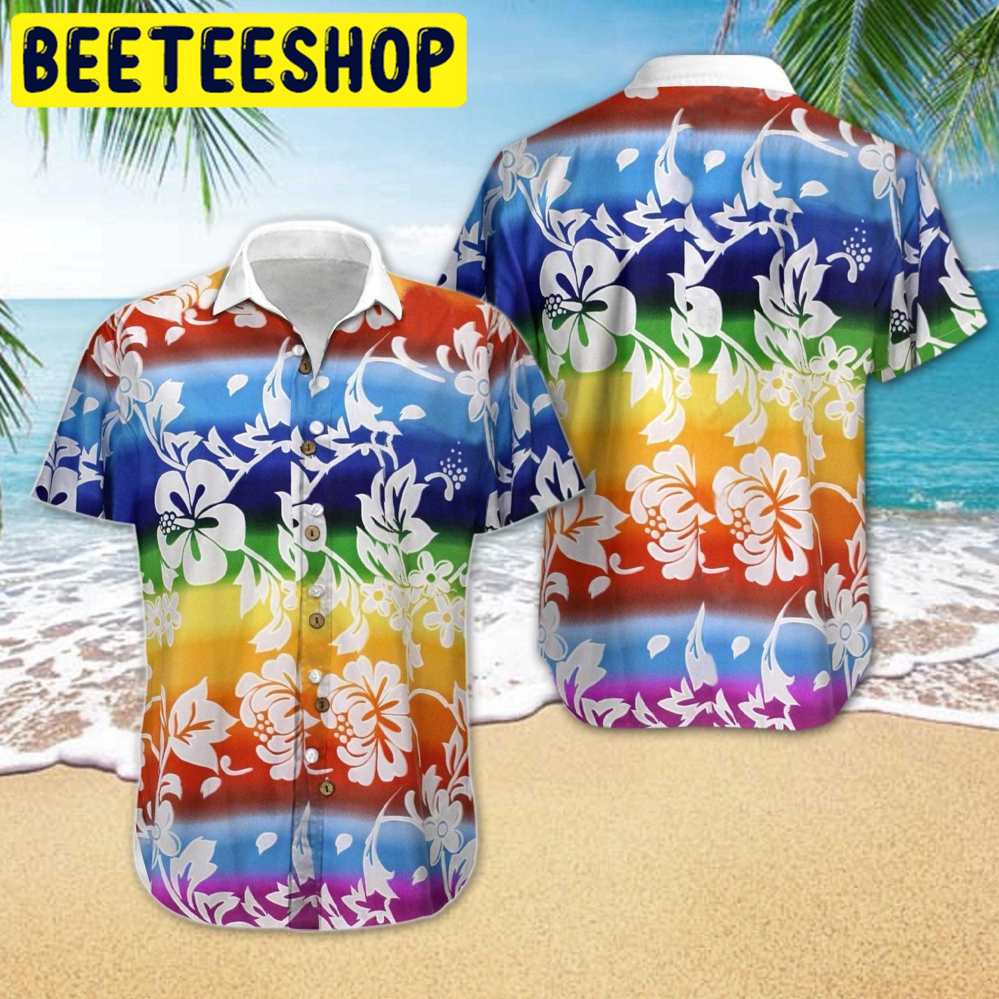 LGBT Flower Hawaiian Shirt