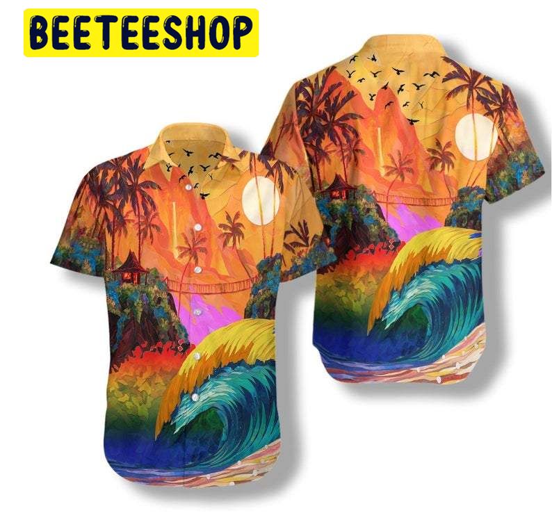 LGBT Sunset Hawaiian Shirt