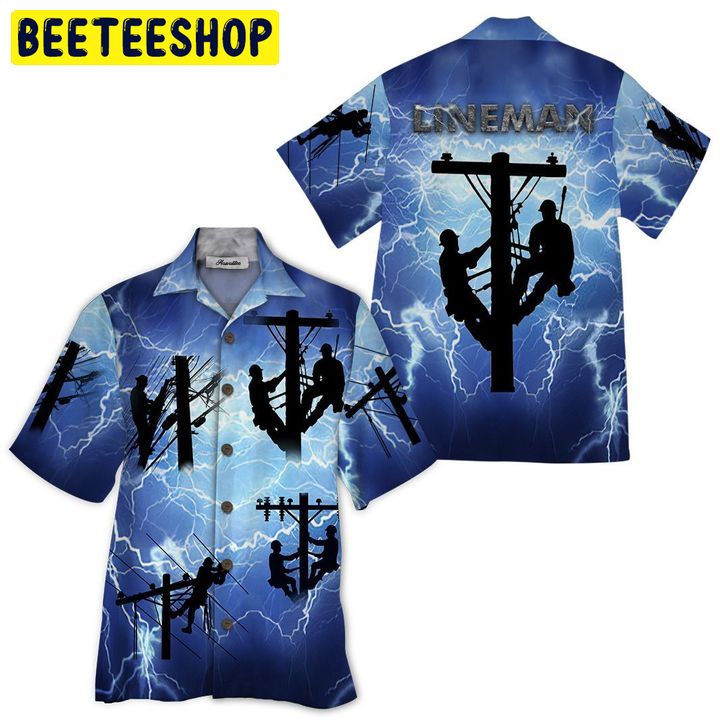 Lineman 3D All Over Printed Trending Hawaiian Shirt