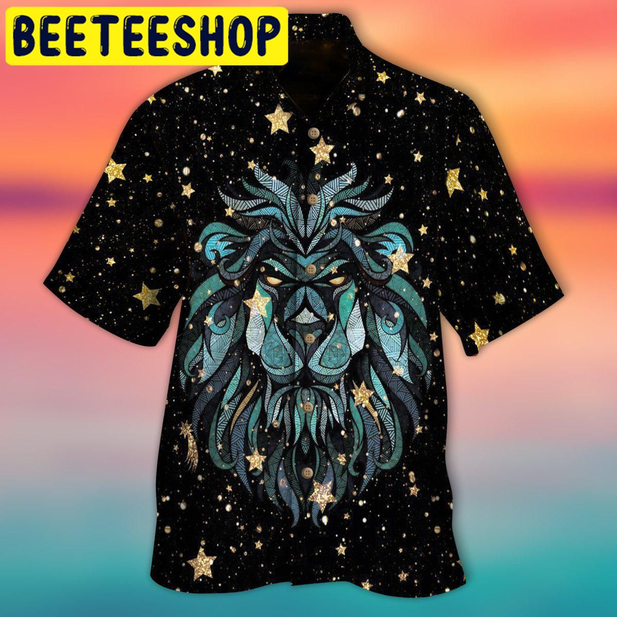 Lion Stars Hawaiian Shirt