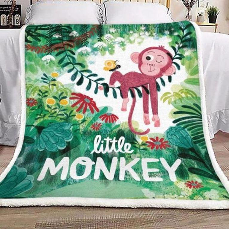 Little Monkey Comfy Sofa Throw Blanket