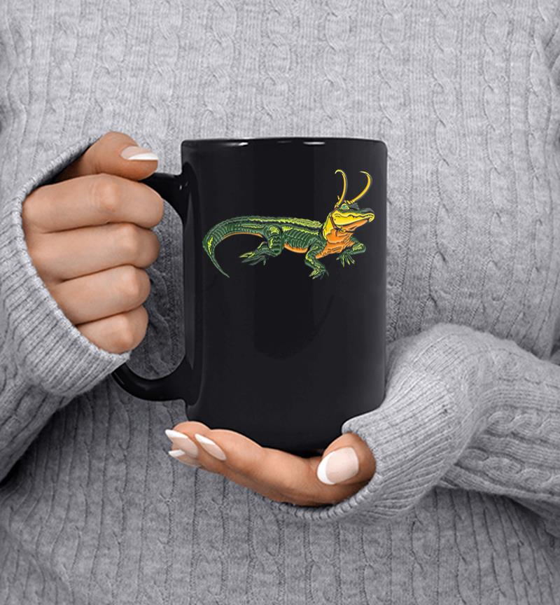 Loki gator Alligator loki Croki Crocodile God of mischief Mug