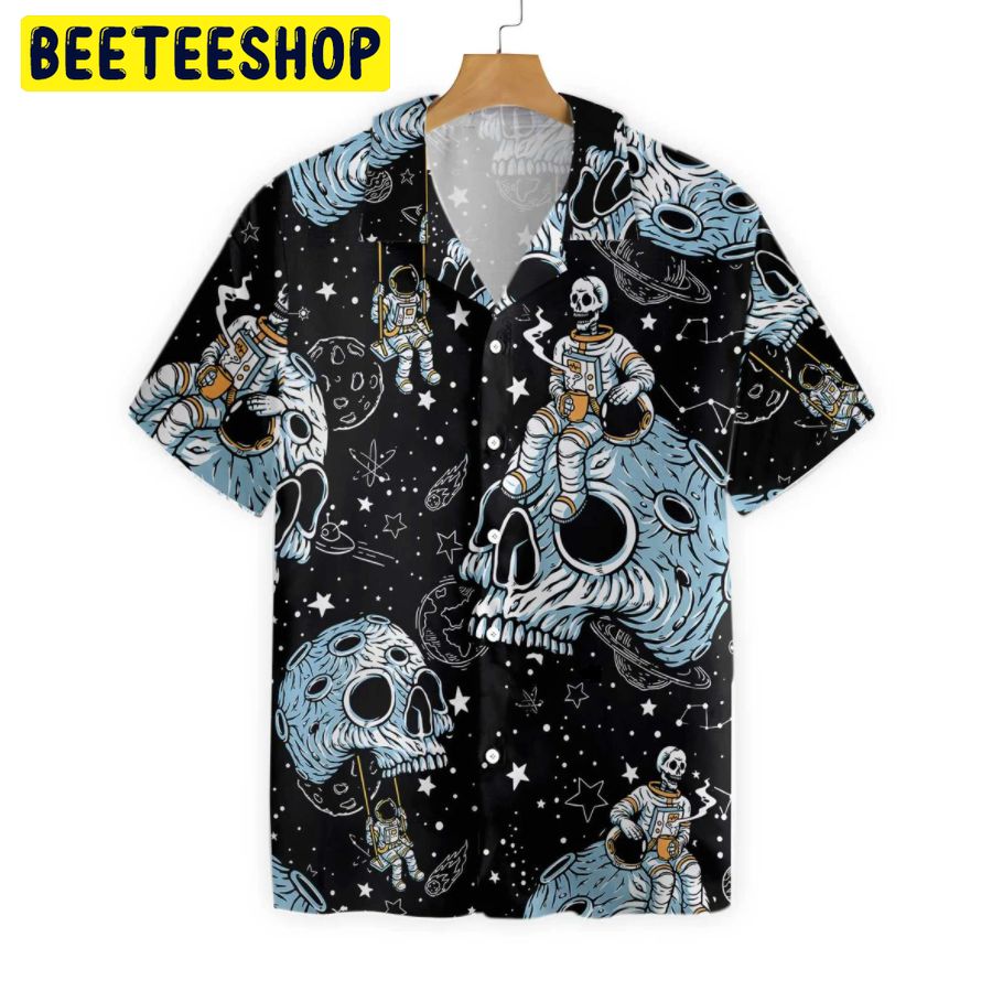 Lonely Skull Planet Outta Space Trending Hawaiian Shirt