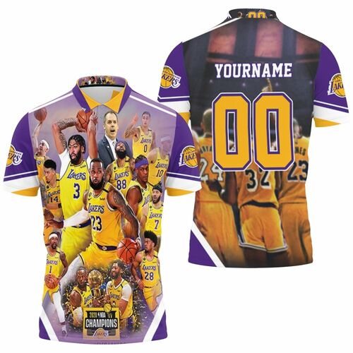 Los Angeles Lakers 2020 Champions For Fans 3D All Over Print Polo Shirt