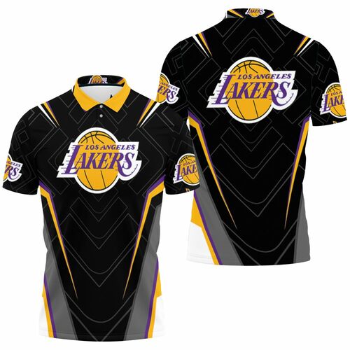 Los Angeles Lakers Logo Legging For Fan 3D All Over Print Polo Shirt