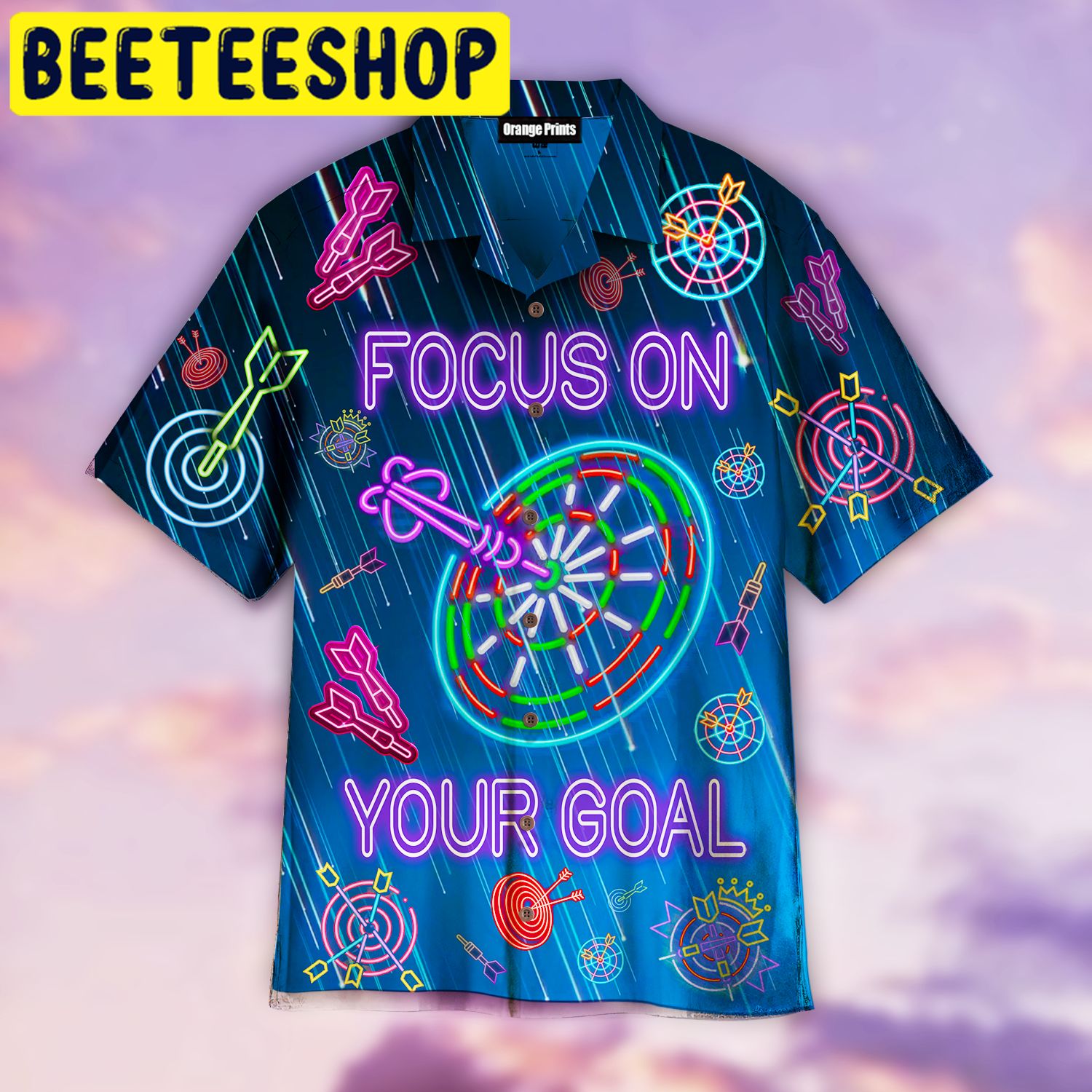 Love Darts Focus On Your Goal Hawaiian Shirt