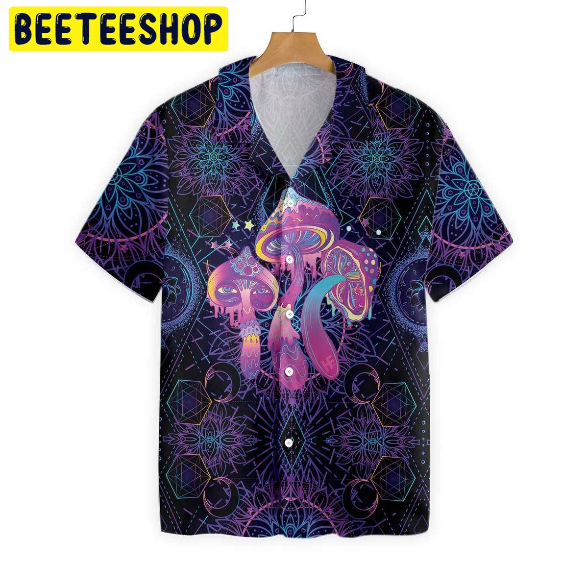 Magic Mushrooms 3D All Over Printed Trending Hawaiian Shirt