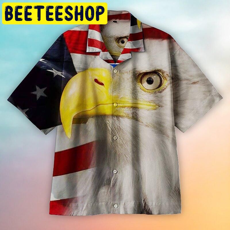 Majestic Bald Eagle Hawaiian Shirt