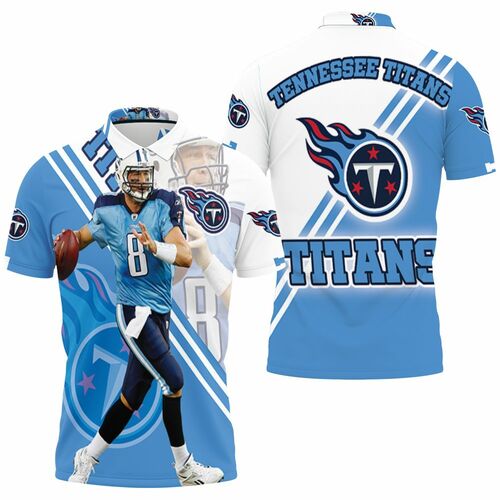 Marcus Mariota #8 Tennessee Titans Afc South Division Ship Super Bowl 2021 3D All Over Print Polo Shirt