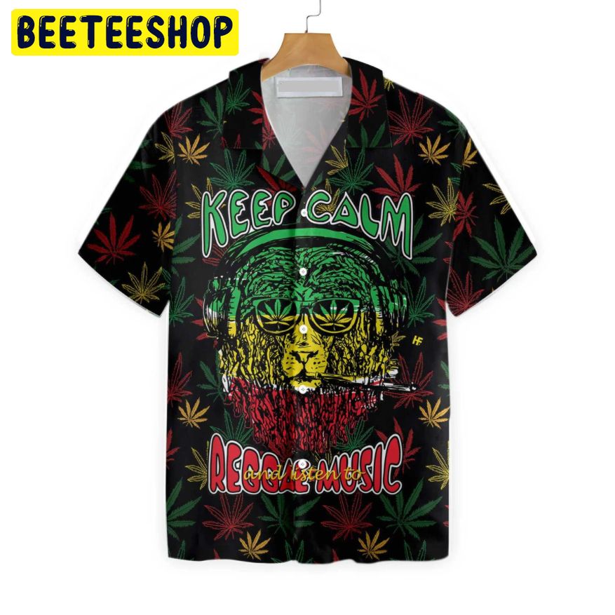 Marijuana Lion With Dreadlocks And Chillum Trending Hawaiian Shirt