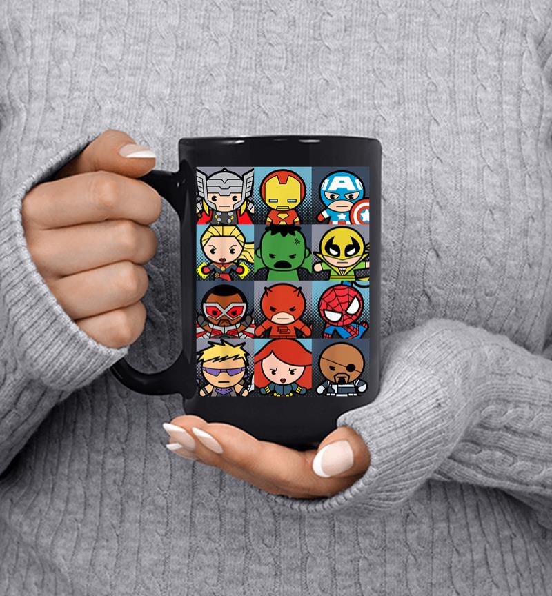 Marvel Heroes Boxed Up Kawaii Graphic Mug