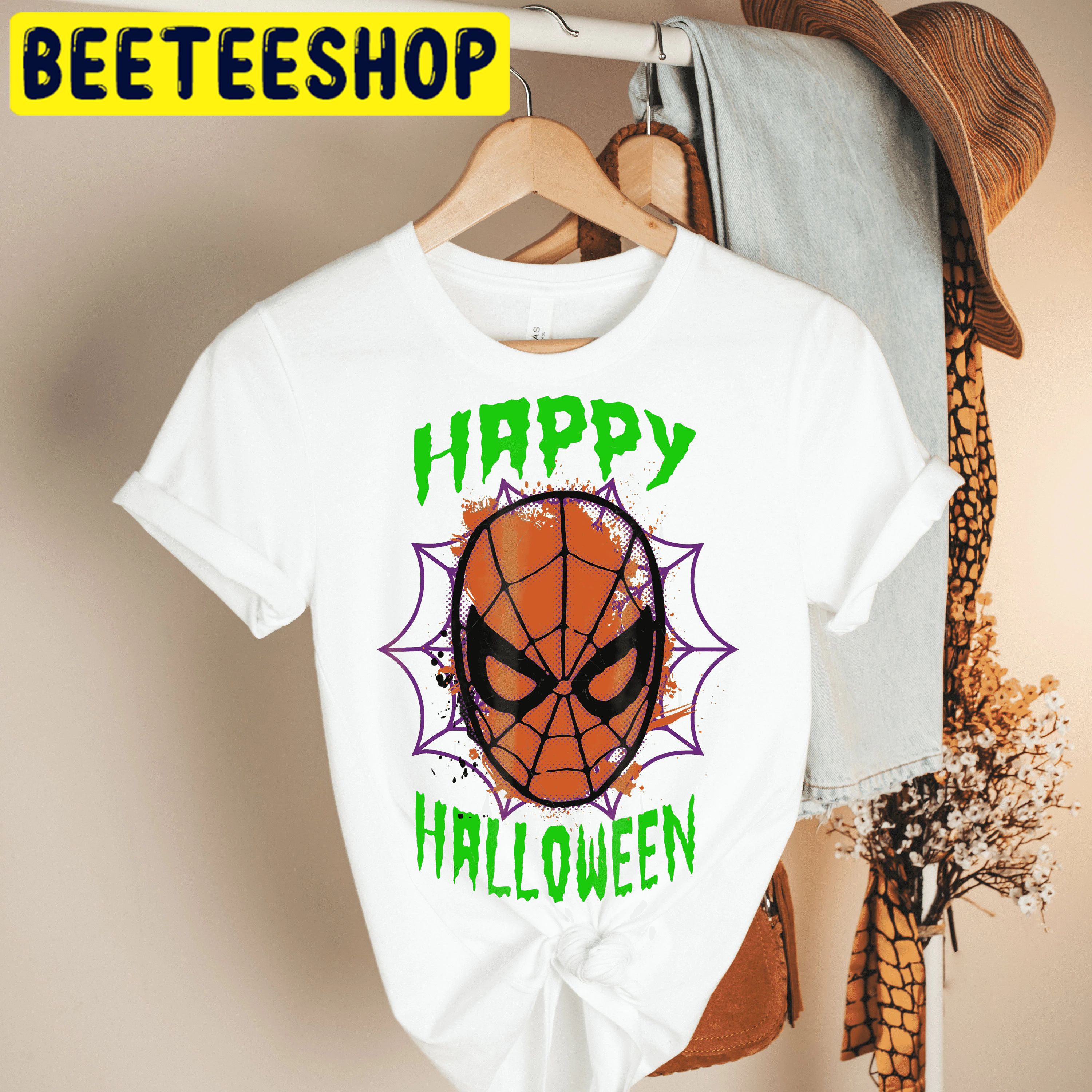 Marvel Spider Man Happy Halloween Trending Unisex Shirt