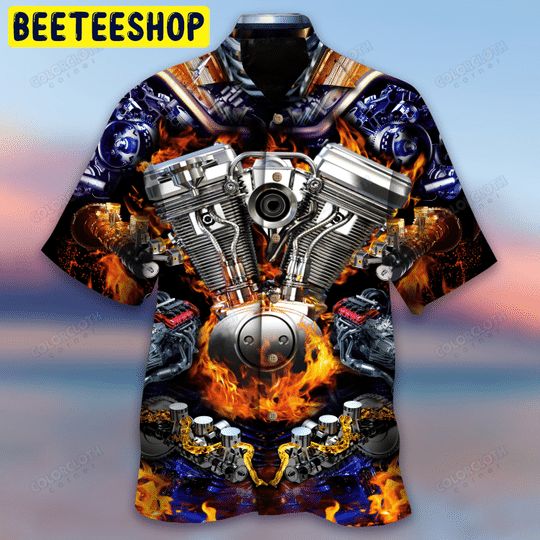 Mechanic Auto Engine Trending Hawaiian Shirt