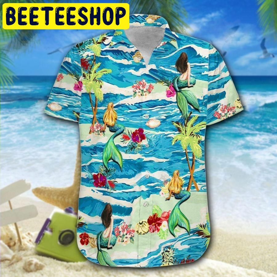 Mermaid On The Beach Hawaiian Shirt