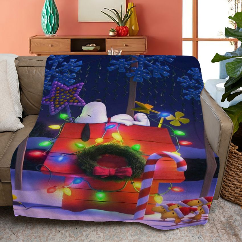 Merry Christmas Snoopy Peanuts Quiltblanket Merry Christmas Snoopy Peanuts Quiltblanket