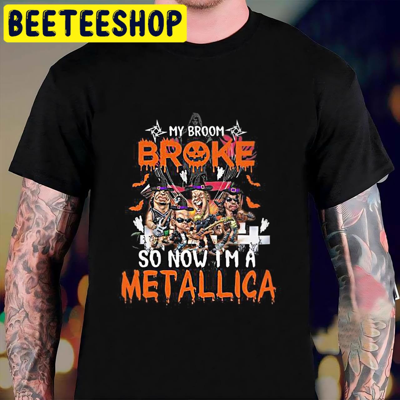 MetallicaMy Broom Broke So Now I’m A Metallica Halloween Trending Unisex T-Shirt